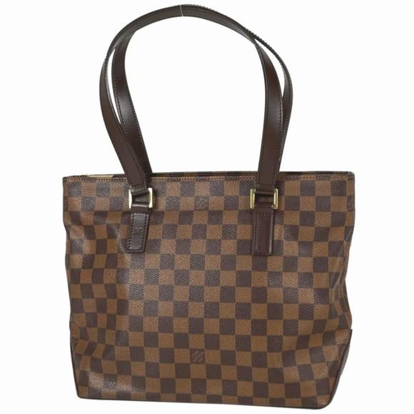 Louis Vuitton Piano Tote Shoulder Bag Damier Ebene Brown - Picture 1 of 6